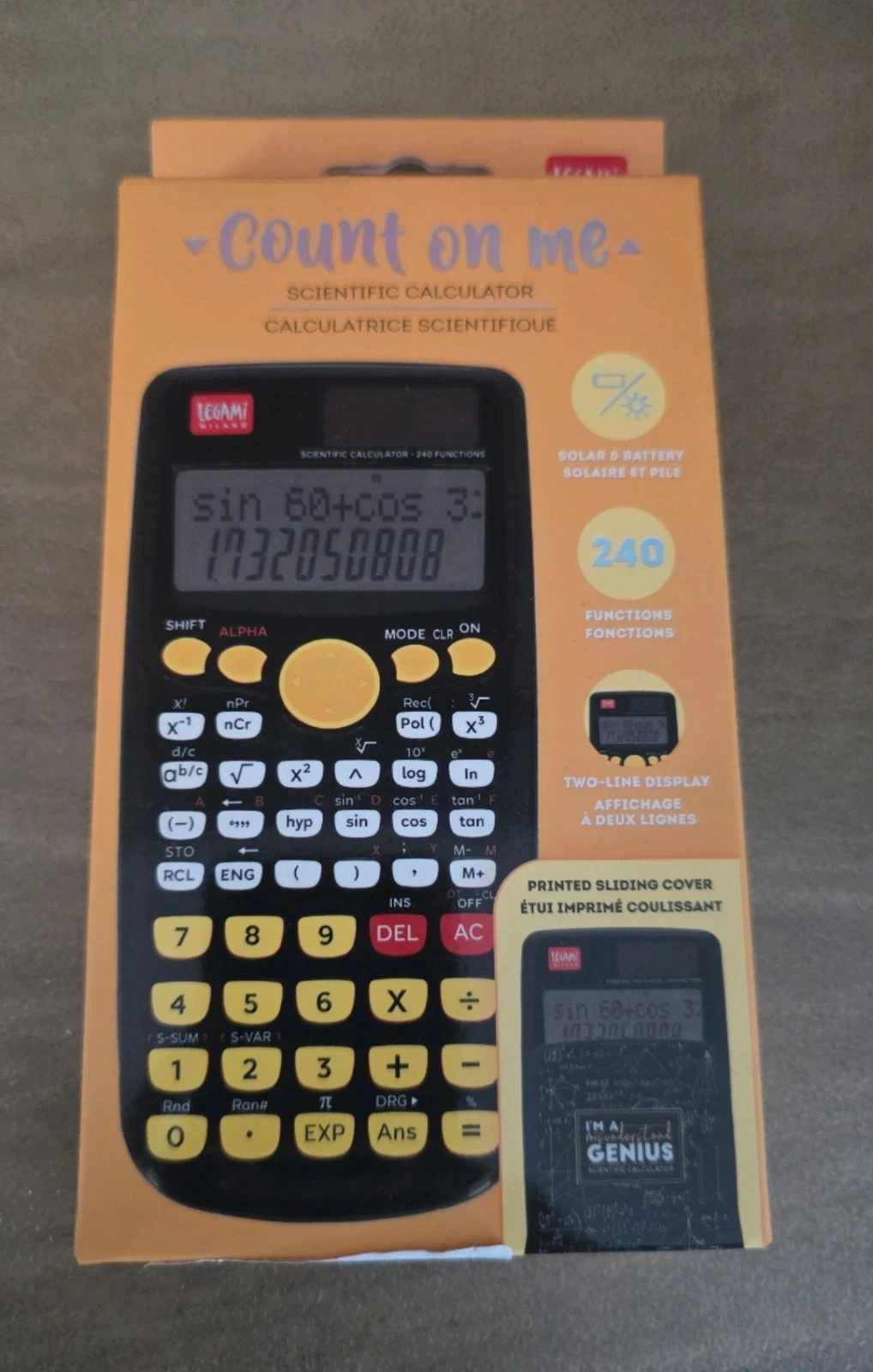 Calculatrice Scientifique Count on me - Genius by Legami